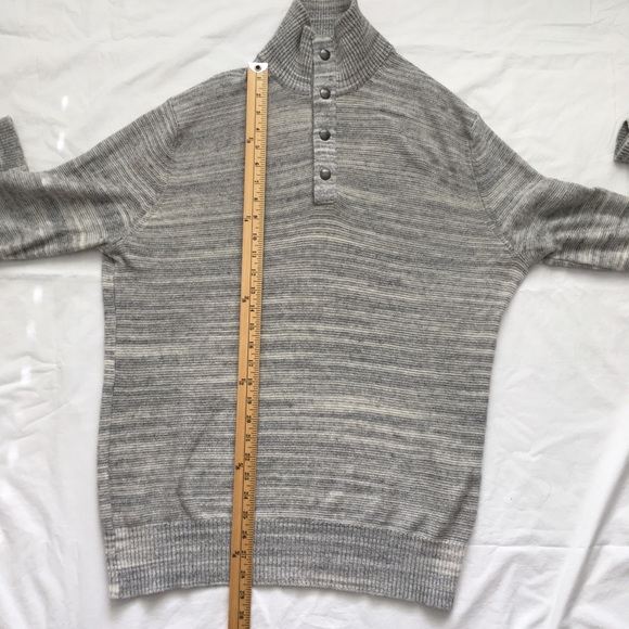 Banana Republic light Gray Mens sweater size L - Picture 5 of 7